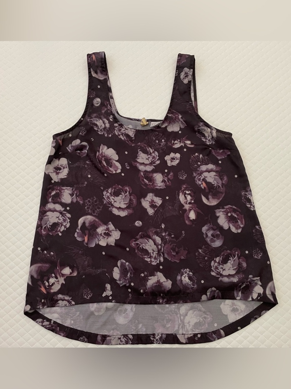 Divided by H&M tank top with flowers and skulls